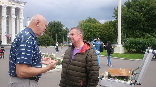 11 июля художники АО «Марка» приняли участие в летнем пленэре на ВДНХ